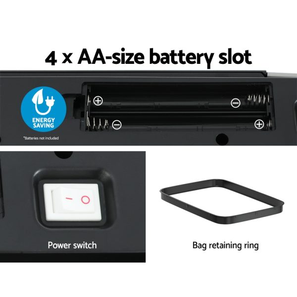 Devanti 70L Motion Sensor Bin Pedal Bins Automatic Black - Image 7