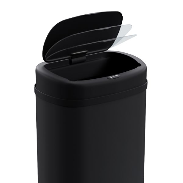 Devanti 50L Sensor Bin Motion Rubbish Automatic Black - Image 5