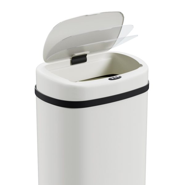 Devanti 50L Sensor Bin Motion Rubbish Automatic White - Image 5