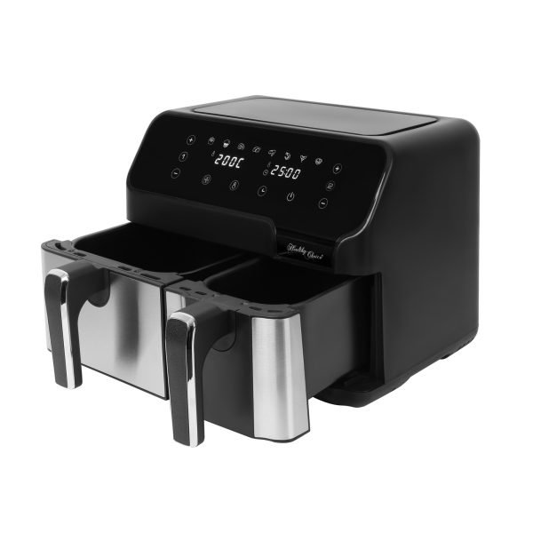 10L Digital Dual Zone Air Fryer w/ Dual Temperature Control - Image 3