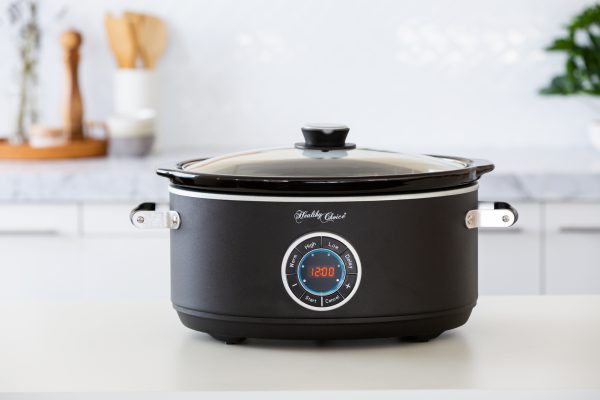 6.5L Digital Ceramic Slow Cooker with LED Control – Stainless Steel | Easy Family Meals - Image 2