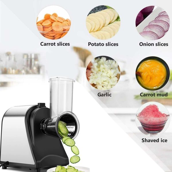 Electric Grater Vegetable Food Rotary Drum Grater Chopper Slicer - Image 3