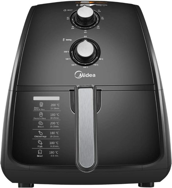 Midea 4L 1500W Multi-functional Air Fryer - Black - Image 3