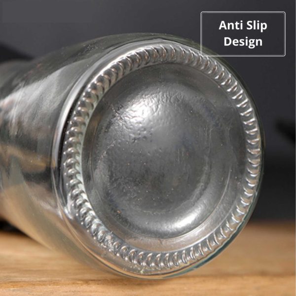 1x 150ml Glass Salt or Pepper Grinder 12cm - Adjustable Ceramic Core Short Mill - Image 4