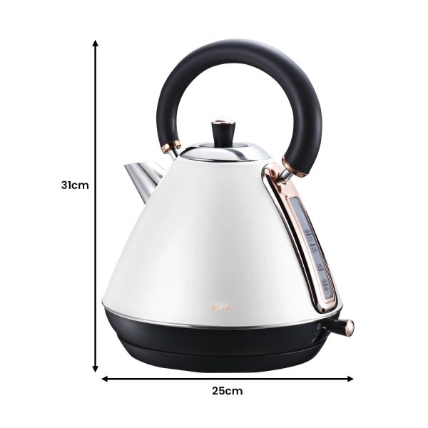 Pronti Toaster, Kettle & Coffee Machine Breakfast Set - White - Image 6