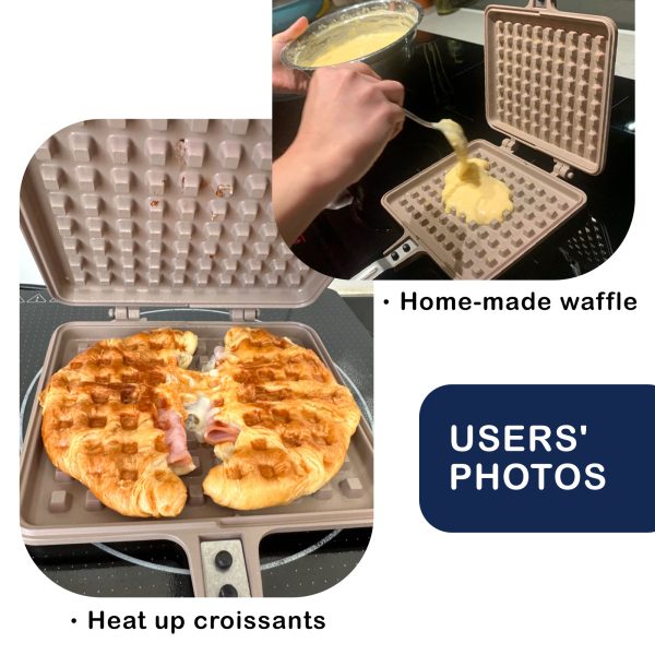 Giorno Felice IH Waffle Maker Pan Non-Stick Double-Sided Detachable - Image 5