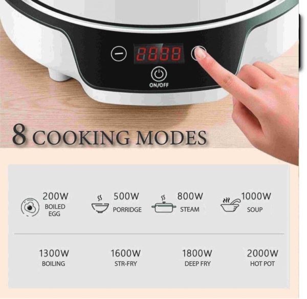 Kylin Portable Electric Induction Cooker AU-K4092 | Fast, Safe & Stylish Cooking - Image 5