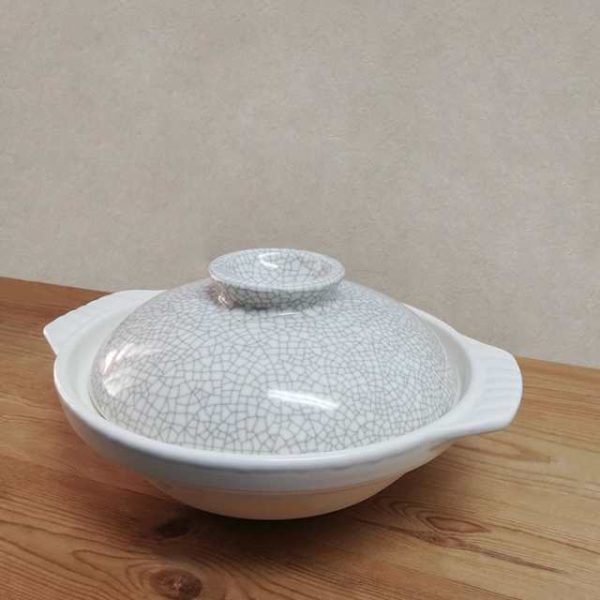 Donabe Japanese Ginpo 31cm Clay Pot Ceramic Hot Pot Casserole #10 5-6 people 2.9L - Image 4