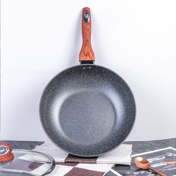 Justcook 30cm JSHS-IH4930C-1 Marble Wok Stirfry Pan - Image 4