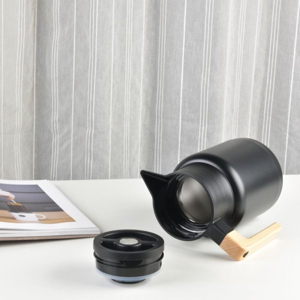 Kylin 304 Stainless Steel Japanese Vaccum Jug 1.3L - Black - Image 2