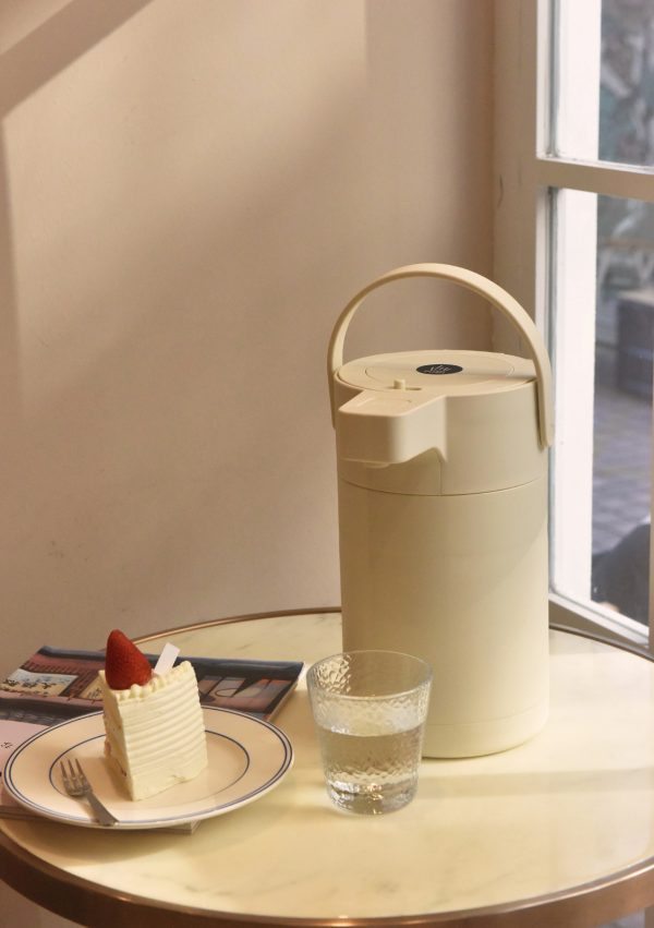 Kylin 304 Stainless Steel Air Press Pot Beverage Dispenser 2.5L - Cream - Image 2