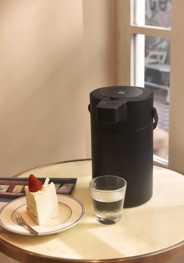 Kylin 304 Stainless Steel Air Press Pot Beverage Dispenser 2.5L - Black - Image 2