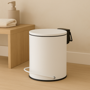 3L Soft Close Pedal Bin White
