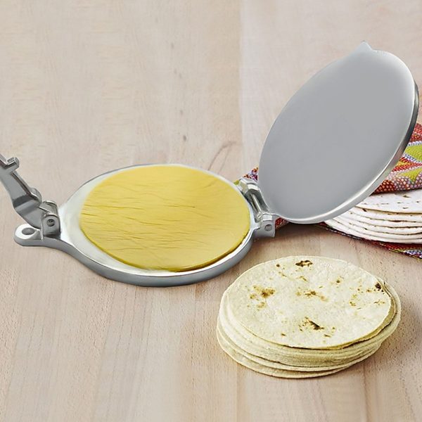 20cm Premium Tortilla Press Flat Bread Maker Taco Roti Chapati Health Food Pastry - Image 3