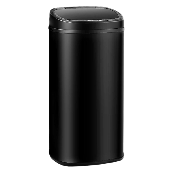 68L Motion Sensor Bin Automatic Stainless Steel Kitchen Rubbish Trash - Black - Image 4
