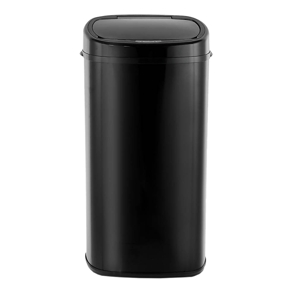 68L Motion Sensor Bin Automatic Stainless Steel Kitchen Rubbish Trash - Black - Image 5
