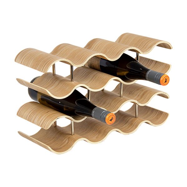 Wooden Wave Wine Rack/Creative Home Grape Wine Holder Shelf Cabinet/Bottle Rack - Image 2