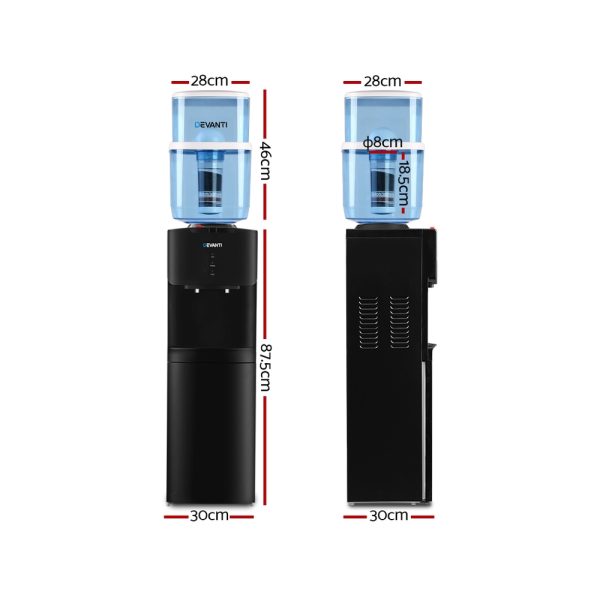 Devanti Water Dispenser Stand 22L Bottle Black - Image 2