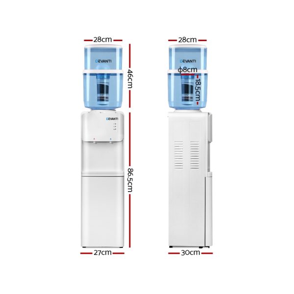 Devanti Water Dispenser Stand 22L Bottle White - Image 2