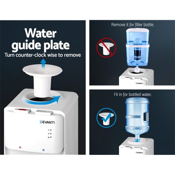 Devanti Water Cooler Dispenser Stand White - Image 6