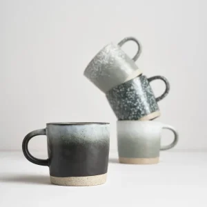 Robert Gordon Stoneware Mug Grey Set of 4 - Crafted for Everyday Elegance