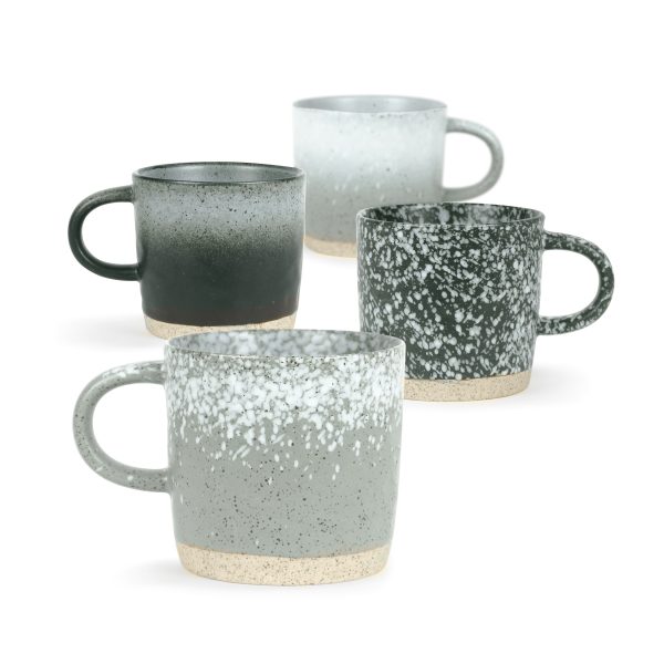 Robert Gordon Stoneware Mug Grey Set of 4 - Crafted for Everyday Elegance - Image 3