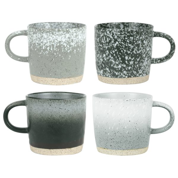 Robert Gordon Stoneware Mug Grey Set of 4 - Crafted for Everyday Elegance - Image 2