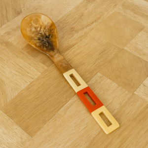Retro Orange Multi Resin Serving Spoon