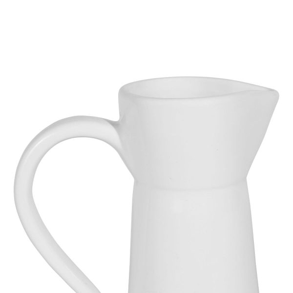 Terracotta White Glaze Pitcher - Image 2