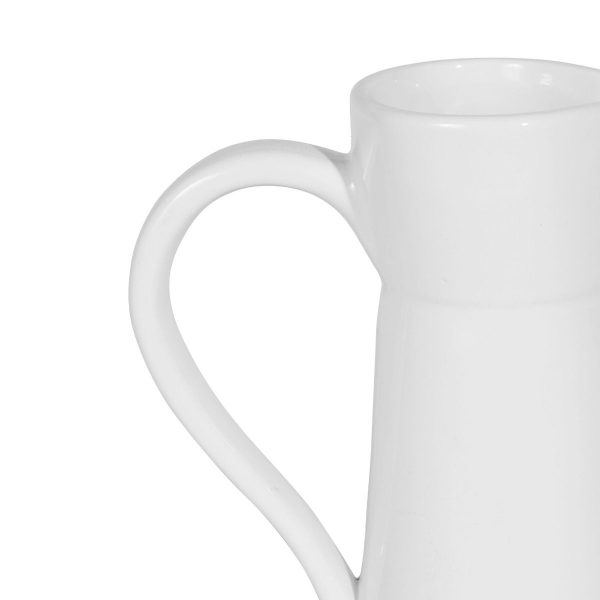 Terracotta White Glaze Pitcher - Image 3