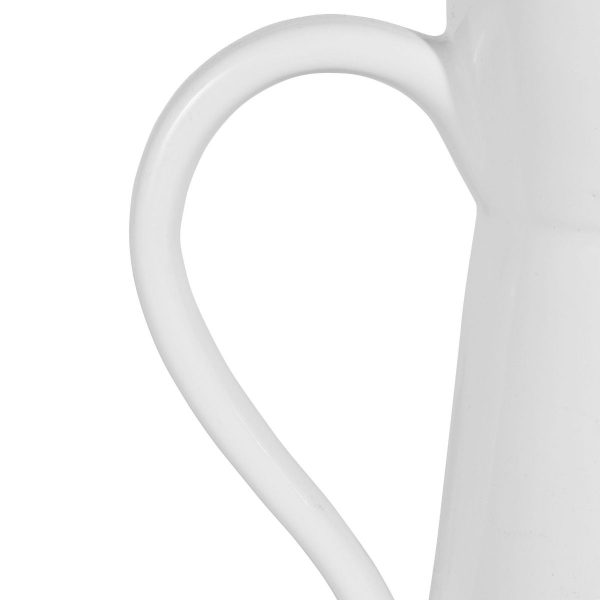 Terracotta White Glaze Pitcher - Image 4
