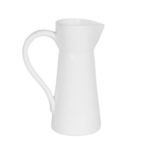Terracotta White Glaze Pitcher