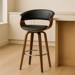 Artiss Bar Stools Swivel PU Seat Wooden