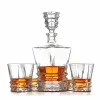 Van Daemon Crystal Whisky Decanter Set – 5 Piece | Elegant Glassware for Whisky Lovers