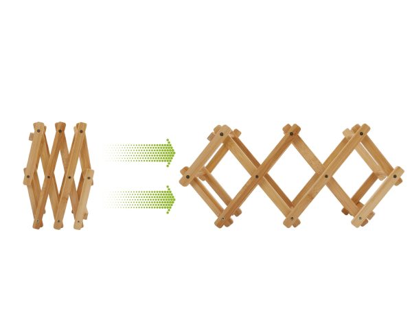 Bamboo Foldable Wine Bottle Holder - Image 3