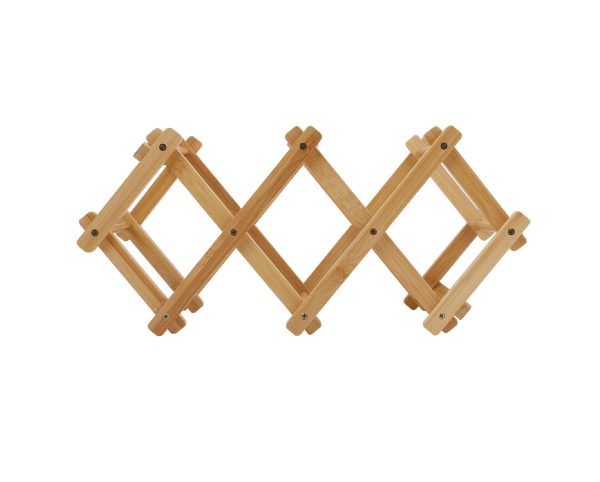 Bamboo Foldable Wine Bottle Holder - Image 4