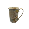 Elegance in Bloom: White Rose Fine Bone China Mug with Matching Strainer