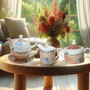Monet Tea for One Set – Poppy Field Elegance