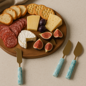 Resin 3-Piece Cheese Knife Set – Blue