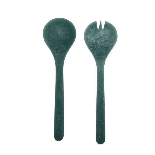 Blue Resin Salad Servers - Image 2