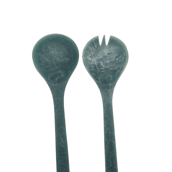 Blue Resin Salad Servers - Image 3