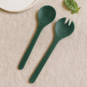 Blue Resin Salad Servers