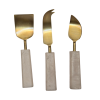Benny 3-Piece Cheese Knife Set – Timeless White
