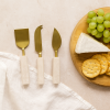 Benny 3-Piece Cheese Knife Set – Timeless White