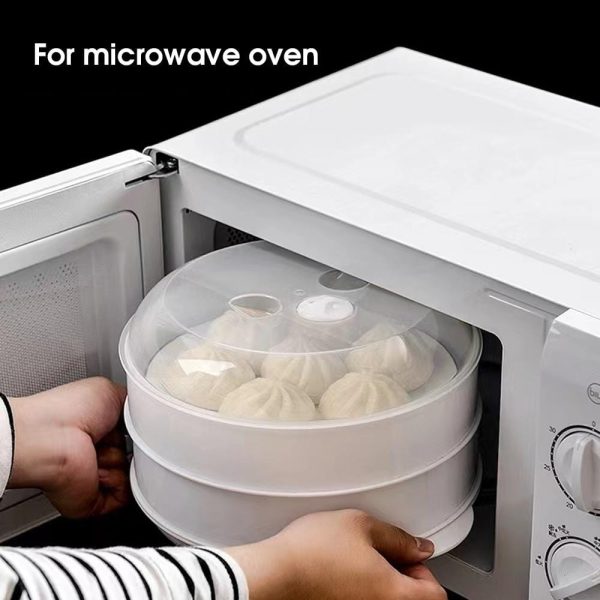 2 Tier Microwave Steamer – Quick, Healthy Cooking Without Oil - Image 2