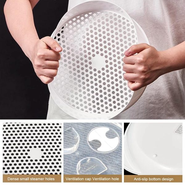 2 Tier Microwave Steamer – Quick, Healthy Cooking Without Oil - Image 3