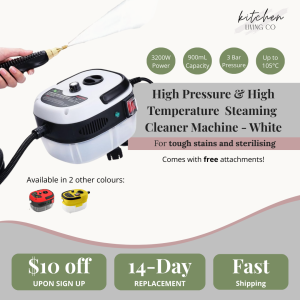 High Pressure & High Temperature  Steaming  Cleaner Machine - White