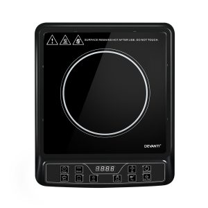 Devanti Portable Induction Cooktop - Single Burner | Fast, Easy, Safe Cooking