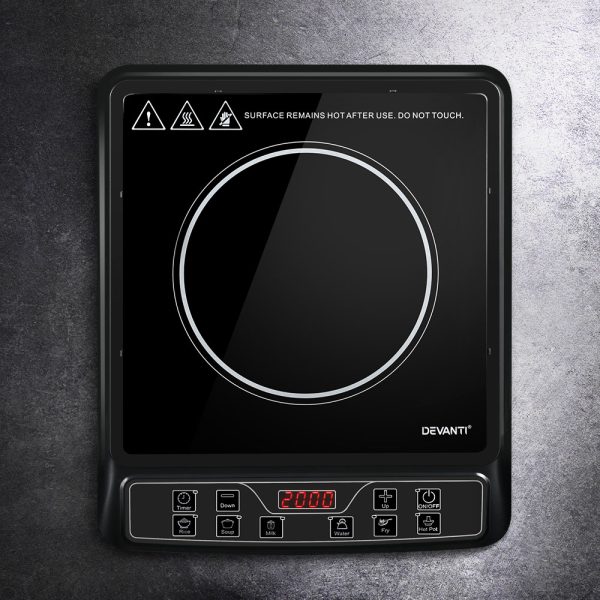 Devanti Portable Induction Cooktop - Single Burner | Fast, Easy, Safe Cooking - Image 8