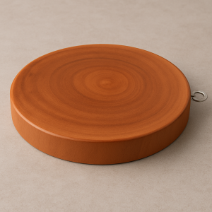 Natural Hardwood Round Chopping Board Small – 100% Hygienic Wooden Kitchen Cutting Board